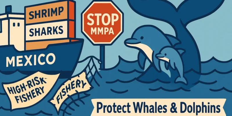 USA vietano l'importazione di squali e gamberi dal Messico – protezione per balene e delfini